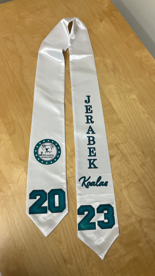 Graduation Stole - White image 1
