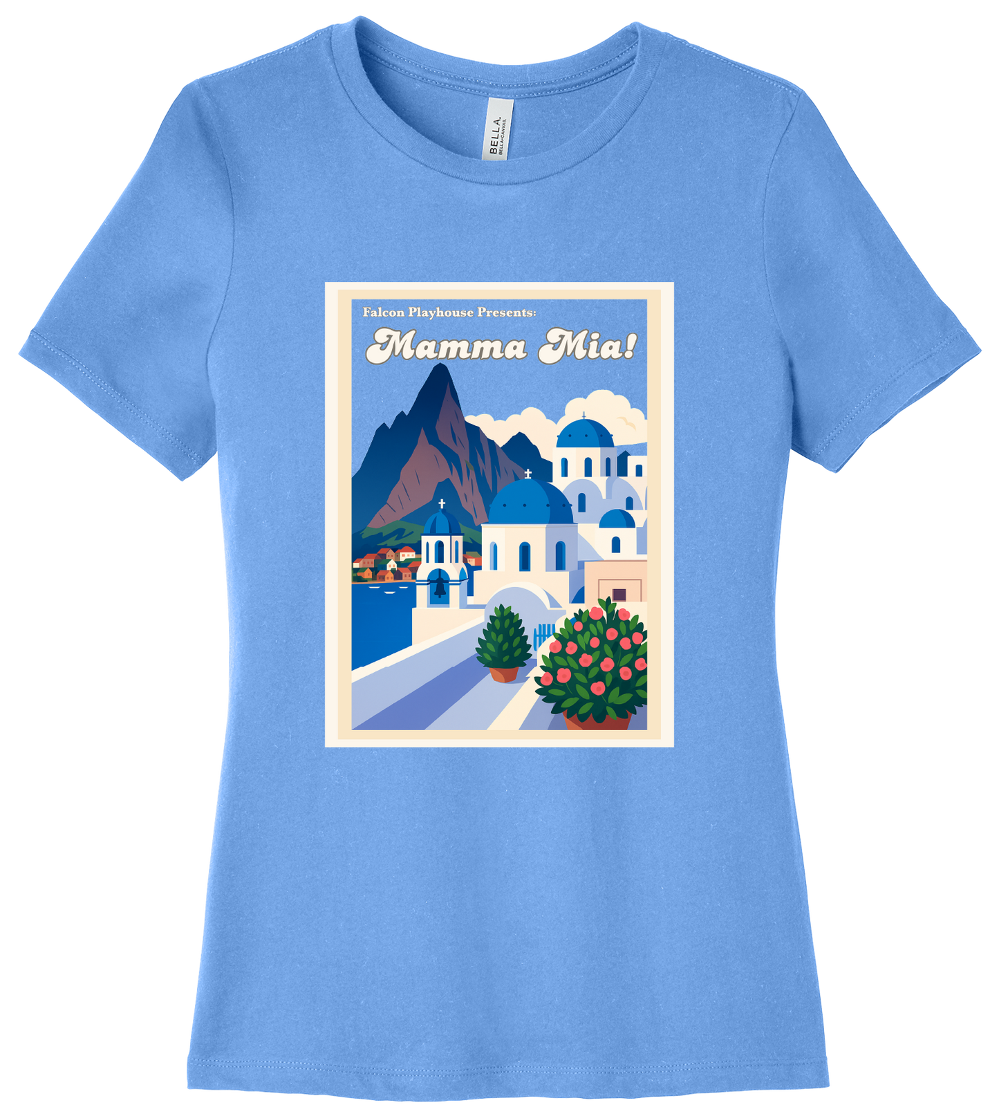 Falcon Playhouse Mamma Mia! Cast Ladies Cut Tee Shirt