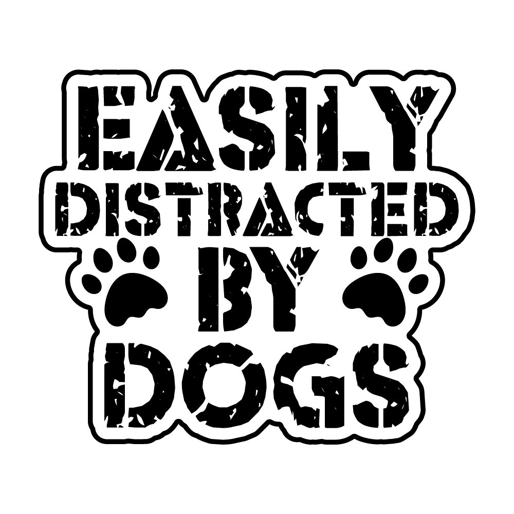 Dog Tumbler - Easily distracted by dogs image