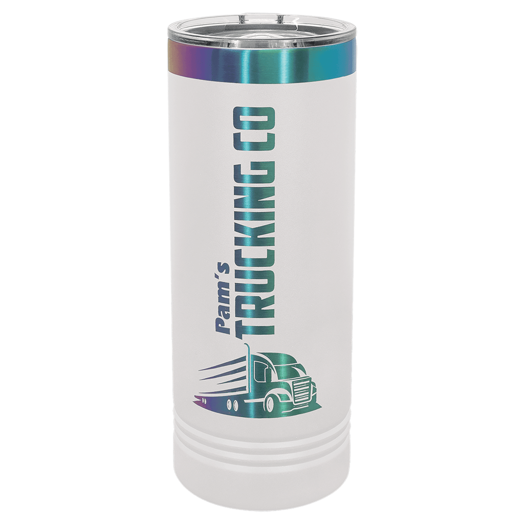 Skinny Tumblers - Ion plated White/Prism image