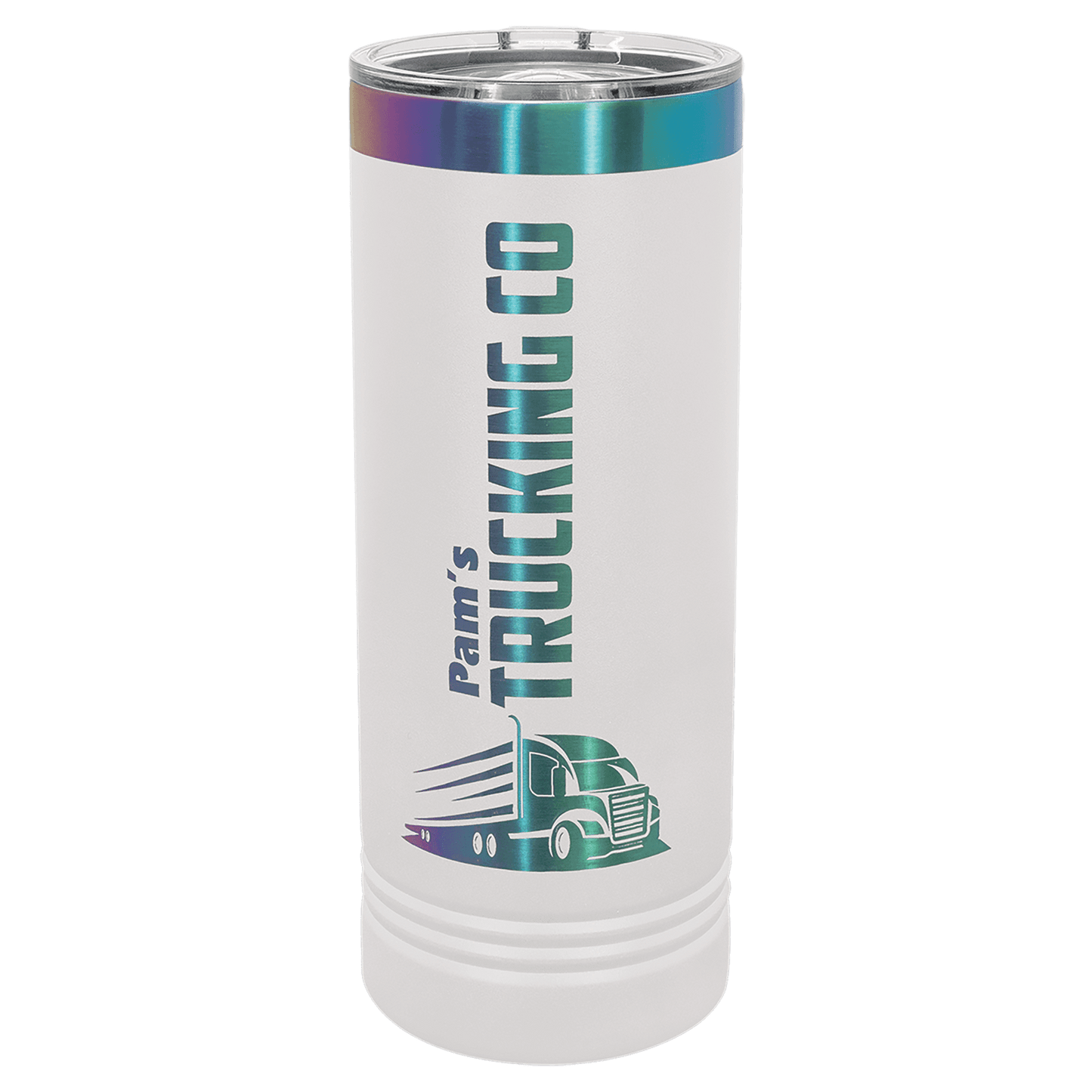 Skinny Tumblers - Ion plated White/Prism image