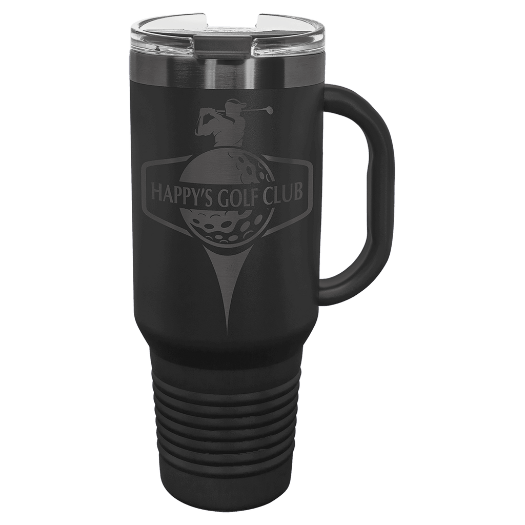 40 oz Ion plated Tumblers - Black/ Ghost (Black) image
