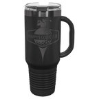 40 oz Ion plated Tumblers - Black/ Ghost (Black) image