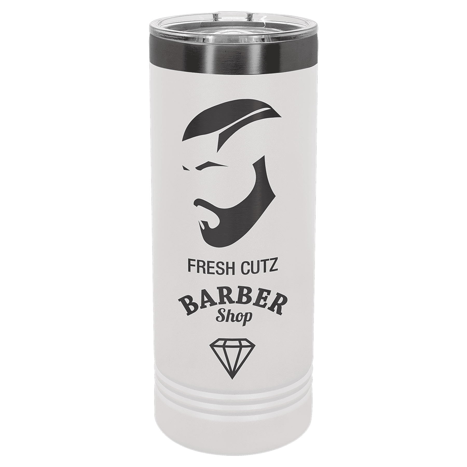 Skinny Tumblers - Ion plated White/Ghost image