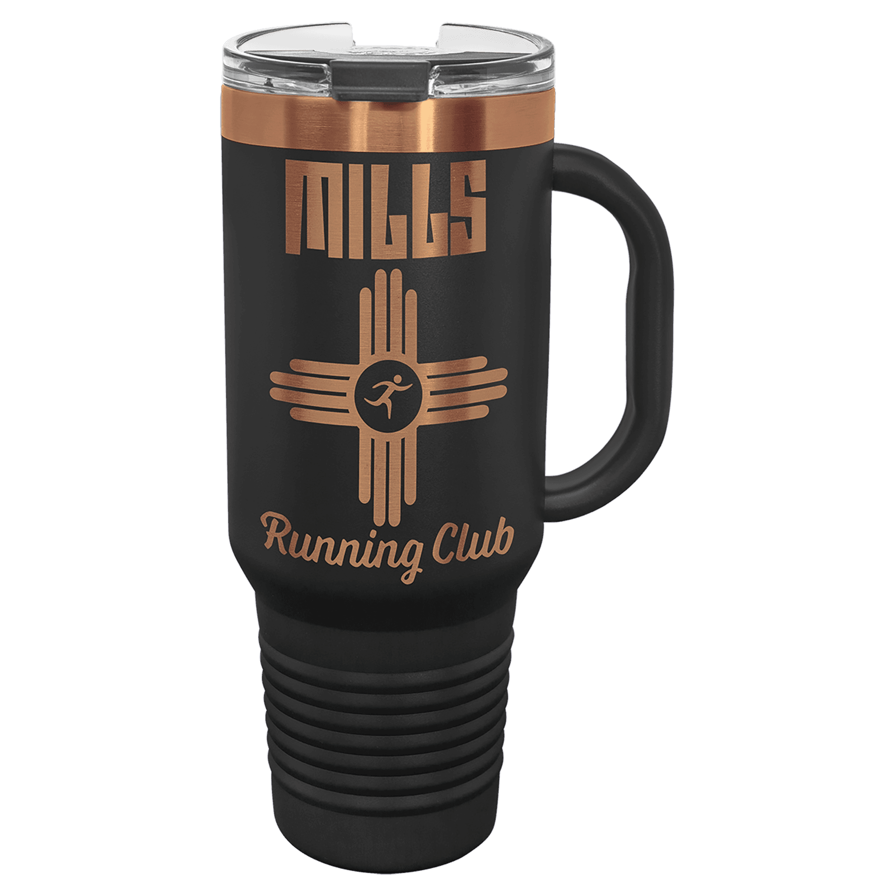 40 oz Ion plated Tumblers - Black/ Rose Gold image