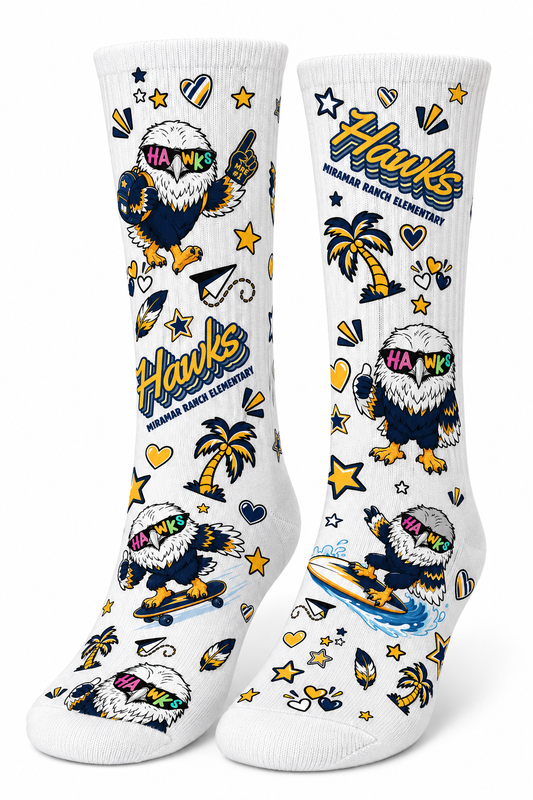 Go Hawks! Socks
