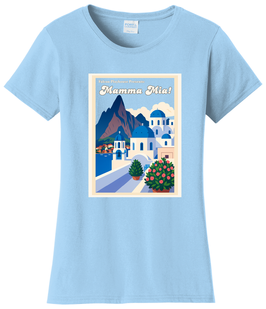 Falcon Playhouse Mamma Mia! Cast Ladies Cut Tee Shirt