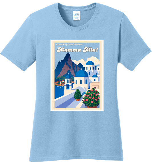 Falcon Playhouse Mamma Mia! Cast Ladies Cut Tee Shirt