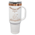 40 oz Ion plated Tumblers - White/ Rose Gold image